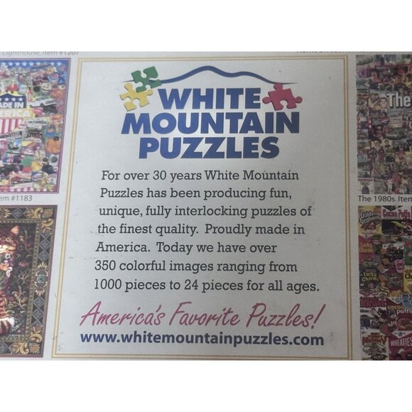 White Mountain Puzzles Life In The 60s 1000 Piece Jigsaw Puzzle 1282 NEW Sealed - Picture 4 of 5